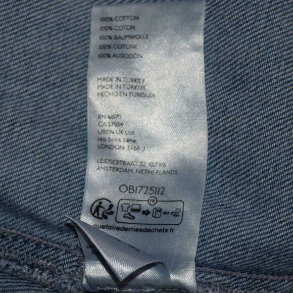 FREE PEOPLE Women's Sz M Denim Shirtdress - PERFECT CONDITION - Picture 4 of 7